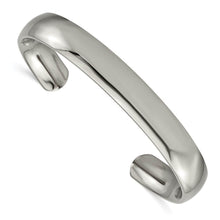Men's 10mm Titanium High Polished Cuff Bracelet