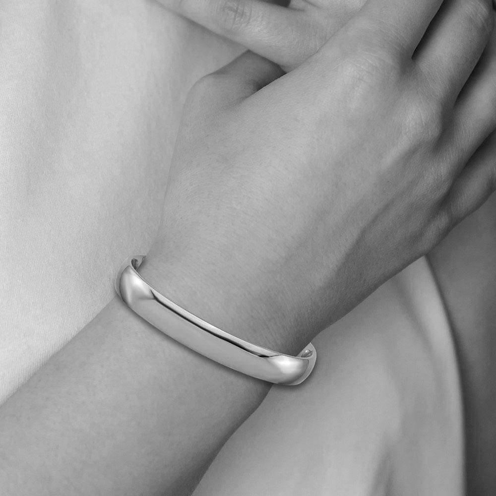 Men's 10mm Titanium High Polished Cuff Bracelet