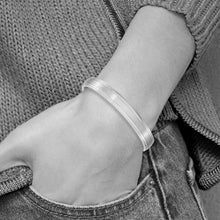 Mens Stainless Steel 10mm Polished/Brushed Dbl Step Edge Cuff Bracelet