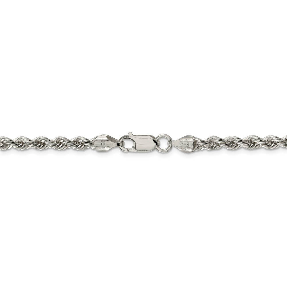 4.5mm Sterling Silver Solid Rope Chain Bracelet