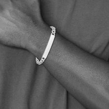 Men's 7mm Sterling Silver Engravable Curb I.D. Bracelet