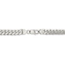 Men's 7.75mm Sterling Silver Solid Domed Curb Chain Bracelet