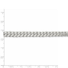 Men's 7.75mm Sterling Silver Solid Domed Curb Chain Bracelet