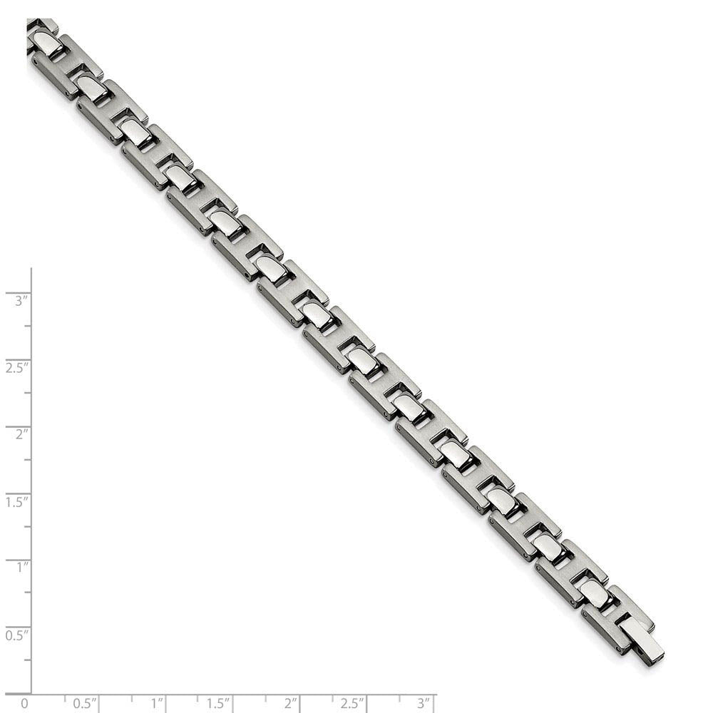 Men's Stainless Steel H Link Bracelet, 8.5 Inch