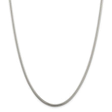 3mm Sterling Silver Solid Classic Round Snake Chain Necklace