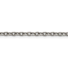 3.5mm Dark Gray Titanium Classic Polished Cable Chain Necklace