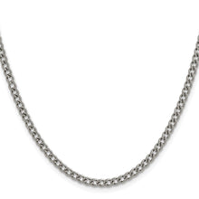 3.5mm Dark Gray Titanium Classic Polished Curb Chain Necklace