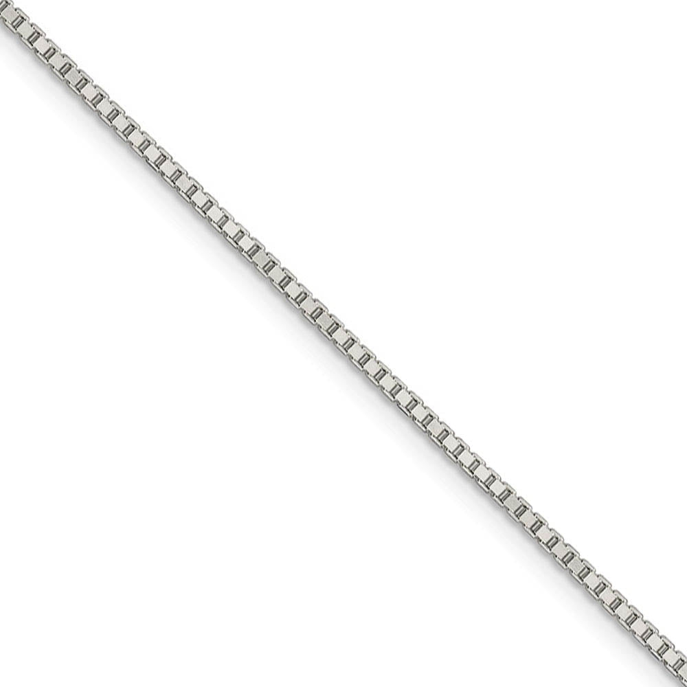 1.5mm Sterling Silver, Box Chain Necklace