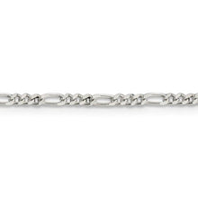 2.25mm Sterling Silver, Solid Figaro Chain Necklace