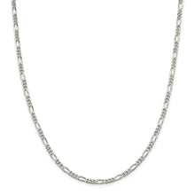 3.5mm Sterling Silver, Solid Figaro Chain Necklace