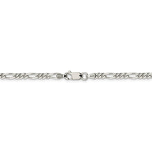 3.5mm Sterling Silver, Solid Figaro Chain Necklace