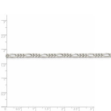 3.5mm Sterling Silver, Solid Figaro Chain Necklace