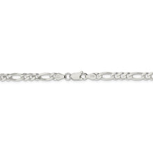 4.5mm Sterling Silver, Solid Figaro Chain Necklace