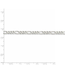 4.5mm Sterling Silver, Solid Figaro Chain Necklace