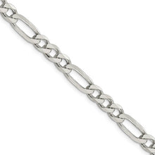 6.75mm Sterling Silver Solid Figaro Chain Bracelet