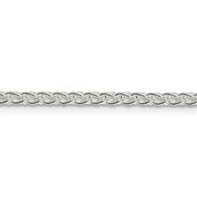 2.5mm Sterling Silver, Round Solid Spiga Chain Necklace