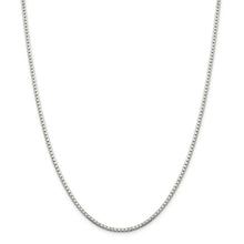 2mm Sterling Silver Diamond Cut Solid Octagonal Box Chain Necklace