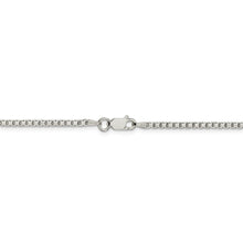 2mm Sterling Silver Diamond Cut Solid Octagonal Box Chain Necklace