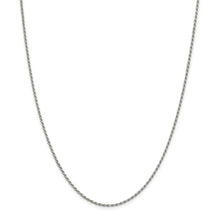 1.7mm, Sterling Silver Diamond Cut Solid Rope Chain Necklace