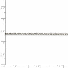 1.7mm, Sterling Silver Diamond Cut Solid Rope Chain Necklace