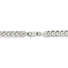 6mm, Sterling Silver, Solid Beveled Curb Chain Necklace