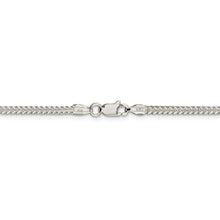 2mm Sterling Silver Diamond Cut Solid Square Franco Chain Necklace