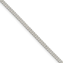 2mm Sterling Silver Diamond Cut Solid Square Franco Chain Necklace