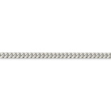 5mm Sterling Silver Solid D/C Domed Curb Chain Bracelet