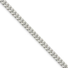 5mm Sterling Silver Solid D/C Domed Curb Chain Necklace