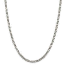 5mm Sterling Silver Solid D/C Domed Curb Chain Necklace