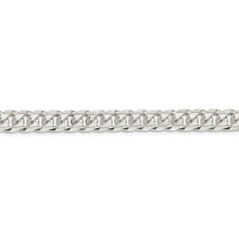 Men's 8.5mm Sterling Silver Solid D/C Domed Curb Chain Bracelet