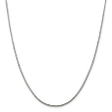 2mm Sterling Silver Diamond Cut Solid Round Franco Chain Necklace