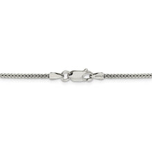 2mm Sterling Silver Diamond Cut Solid Round Franco Chain Necklace