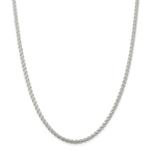 3mm, Sterling Silver Round Solid Spiga Chain Necklace