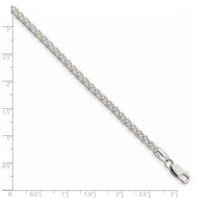 3mm, Sterling Silver Round Solid Spiga Chain Necklace
