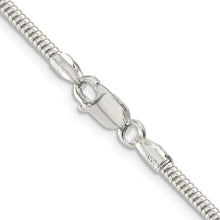 2.5mm Sterling Silver Solid Classic Round Snake Chain Necklace