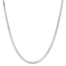 4.5mm, Sterling Silver Solid Herringbone Chain Necklace