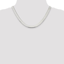 Men's 8mm, Sterling Silver Solid Herringbone Chain Bracelet