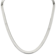 Men's 8mm, Sterling Silver Solid Herringbone Chain Bracelet