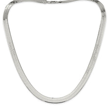 Men's 8.75mm, Sterling Silver Solid Herringbone Chain Bracelet