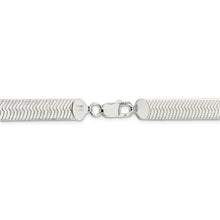 Men's 8.75mm, Sterling Silver Solid Herringbone Chain Bracelet