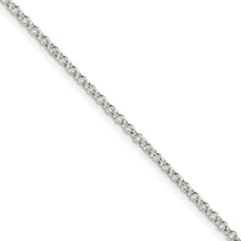 2mm, Sterling Silver Solid Rolo Chain Necklace