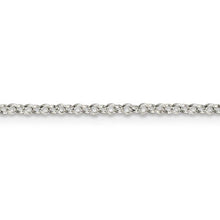 2mm, Sterling Silver Solid Rolo Chain Necklace