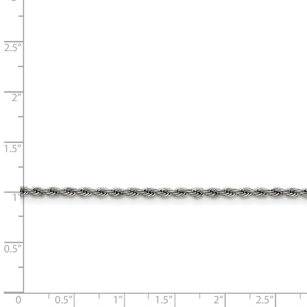 2.3mm Stainless Steel Rope Chain Necklace
