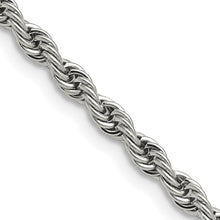 Men's 4mm Stainless Steel Rope Chain Necklace