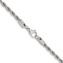 Men's 4mm Stainless Steel Rope Chain Necklace