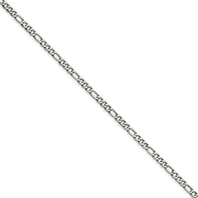 Men's 5.3mm Stainless Steel Figaro Chain Bracelet, 7 Inch