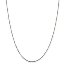 1.5mm Sterling Silver Solid Round Box Chain Necklace