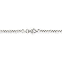 2mm Sterling Silver Solid Round Box Chain Necklace