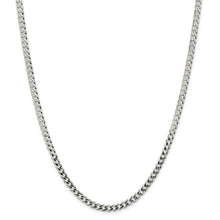 4.5mm Sterling Silver Solid Flat Curb Chain Necklace